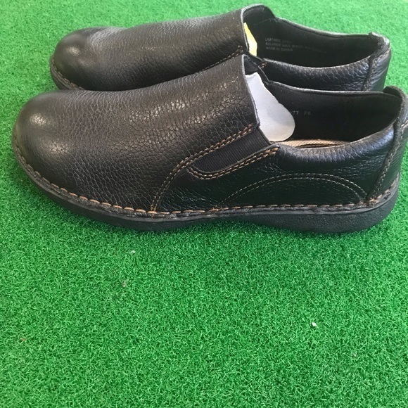Nwot b.o.c Black Leather Clogs Sz 8 - Picture 3 of 6